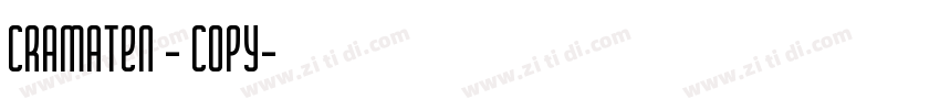 cramaten - Copy字体转换
